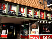Storefront of Blues City Cafe