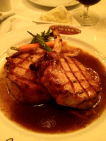 Grilled Pork Chops at Jack Binion's Steakhouse at The Horseshoe in Tunica